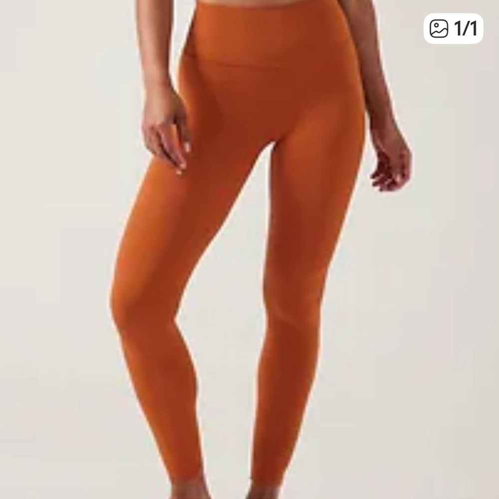 Athleta High-Waist Rust Orange Leggings XS